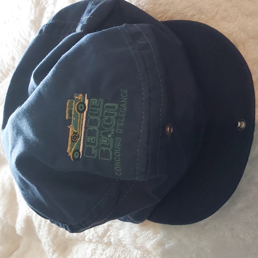 Vintage Flat Newsboy Blue Pebble Beach Concours D'Elegance